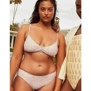 NWOT Womens J. Crew Beach Paisley Bikini Set Size Medium